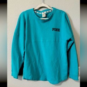Victoria’s Secret PINK Crewneck Cozy Fleece Lined Logo Sweatshirt Women’s Size S